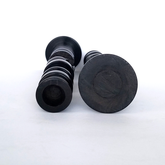 Candle Holders with Carved Elephants - Picture 4 of 5